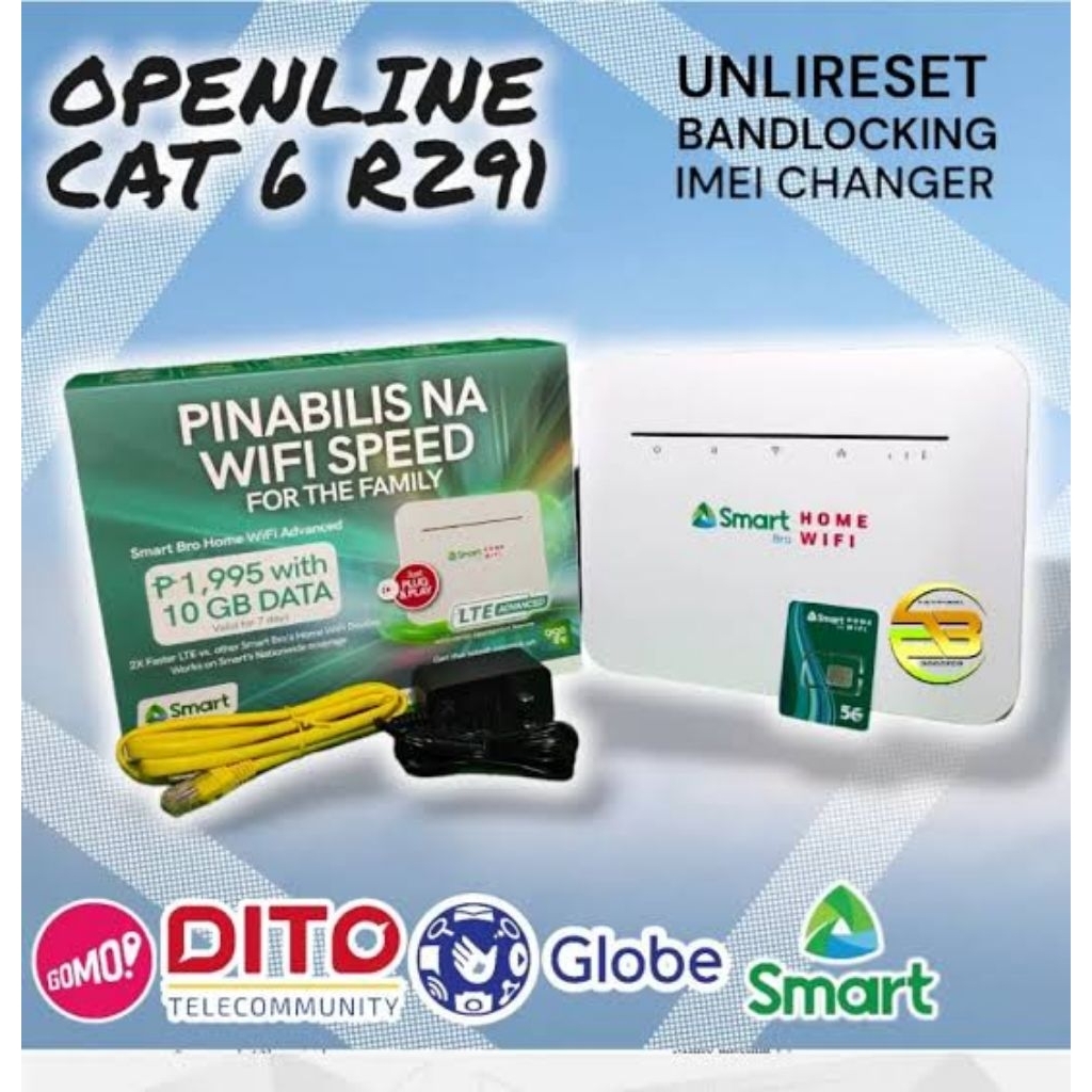 PERMANENT OPENLINE R291 R281 UNLI RESET CHANGE IMEI LTE ADVANCE SMART ...