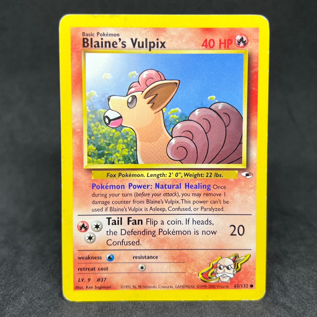 Vintage Pokemon TCG Blaine's Vulpix 65/132 2000 Gym Heroes Trading Card  Game Collectibles | Shopee Philippines