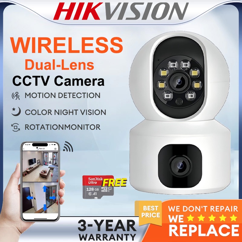 Hikvision CCTV Camera Wifi Connect 360 Baby Monitor Audio Camera Color ...