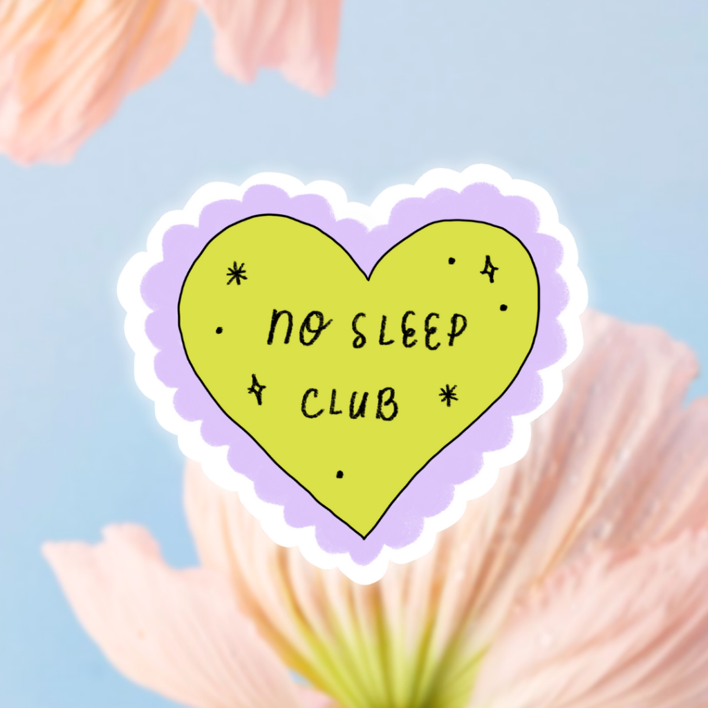 NO SLEEP CLUB waterproof sticker bujo planner journal inspirational ...