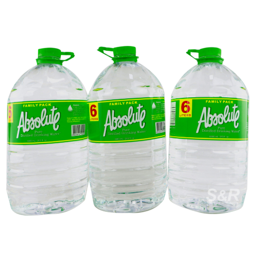Absolute Distilled Drinking Water 3 bottles | Shopee Philippines