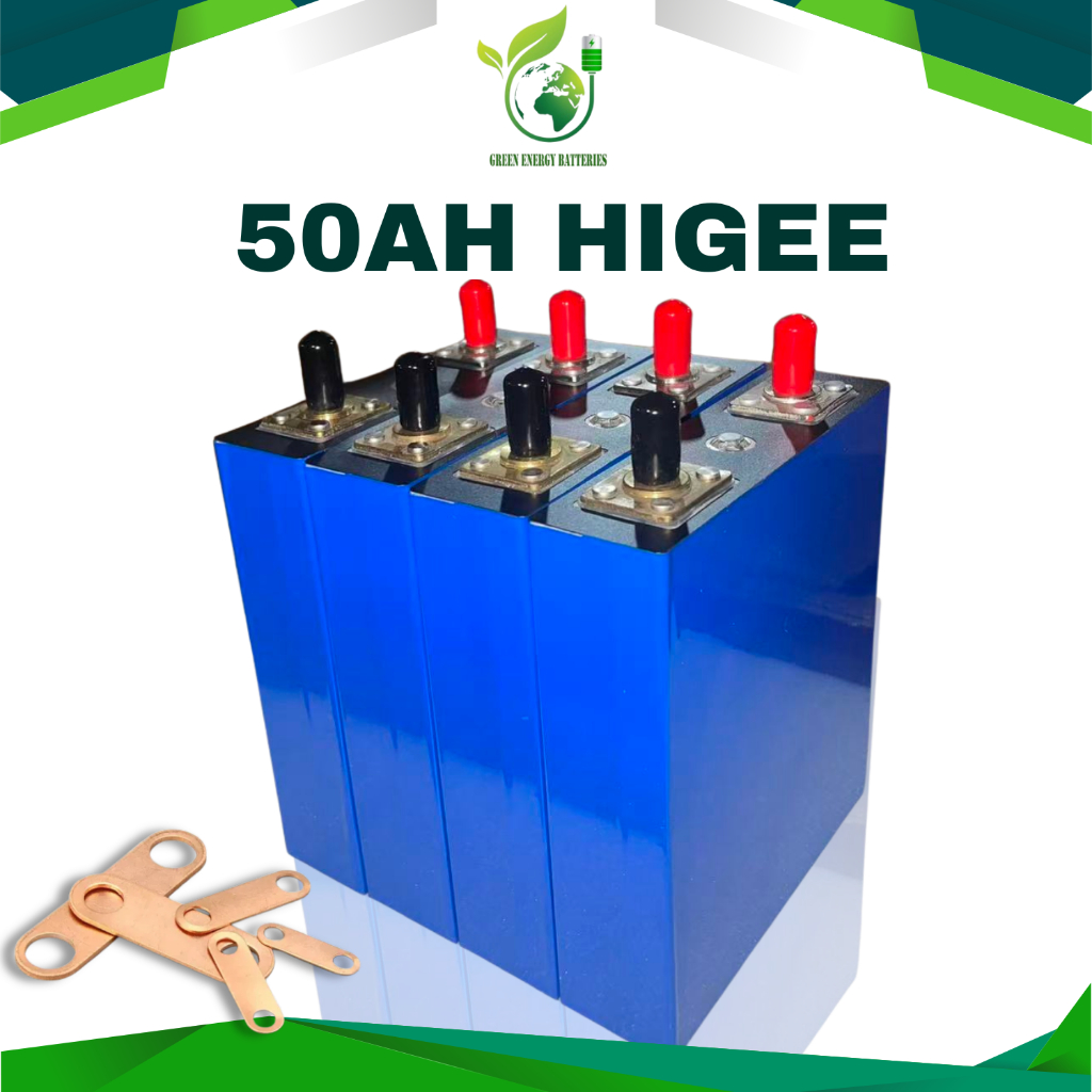 HIGEE 50AH h Lifepo4 3.2V True Rated Battery Long Lasting Rechargeable ...