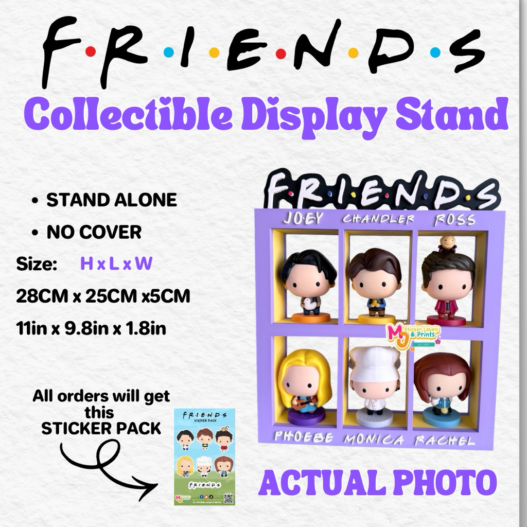 FRIENDS DISPLAY STAND- NO TOYS INCLUDED - MJ Prints | Shopee Philippines
