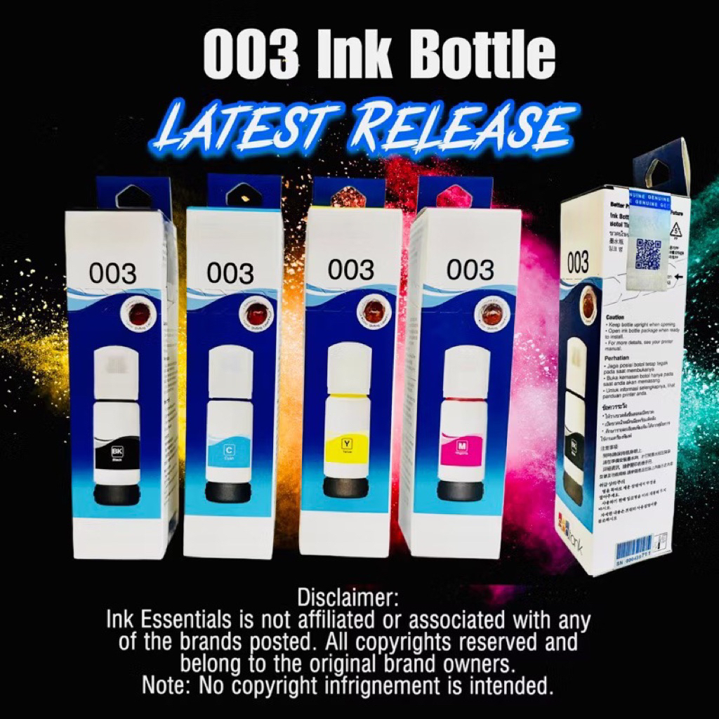 003 LATEST INK BLACK CYAN YELLOW MAGENTA | Shopee Philippines