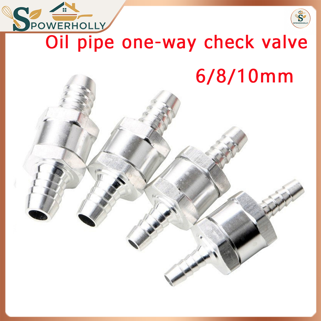6/8/10mm Aluminum Check Valve - One Way Non Return Valve for Car Vacuum ...