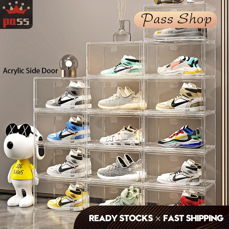 Pass Shop acrylic/PP shoes rack clear shoe box storage cabinet shoe ...