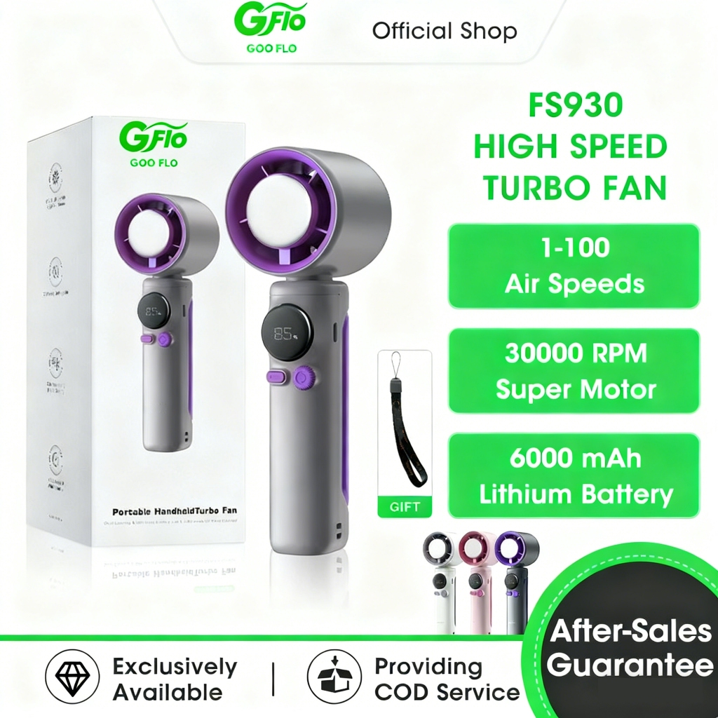 GOOFLO High-speed Handheld Fan With Cooling Plate Fast Cooling 100 Wind ...