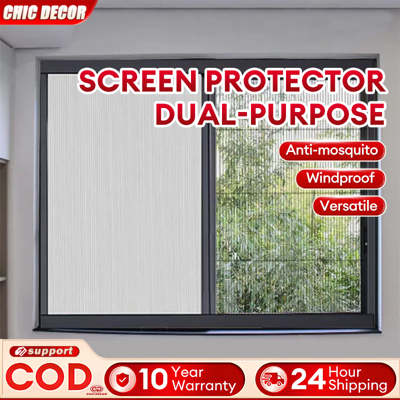 Sliding Screen Window Curtain Mosquito Net Invisible Anti-mosquito Wind ...