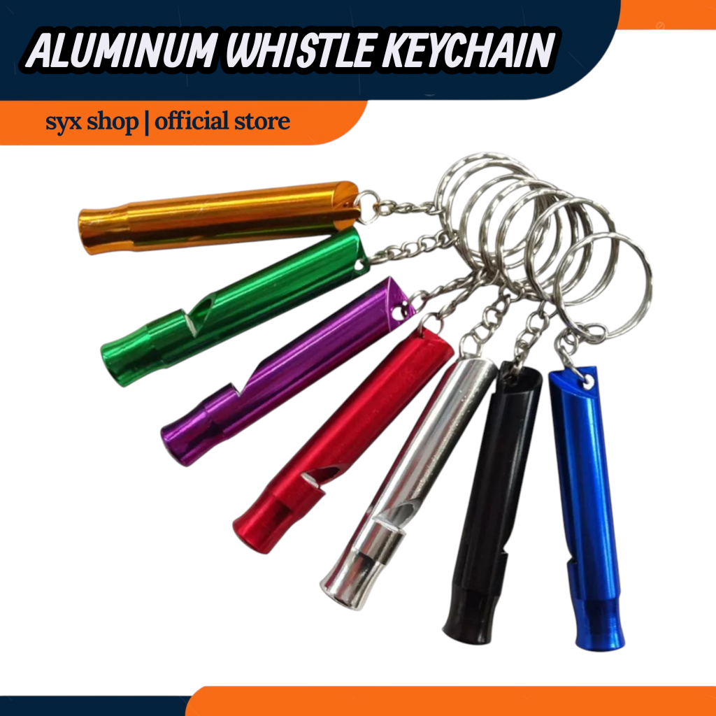 Aluminum Metal Tube Keychain Emergency Whistles outdoor survival kit ...
