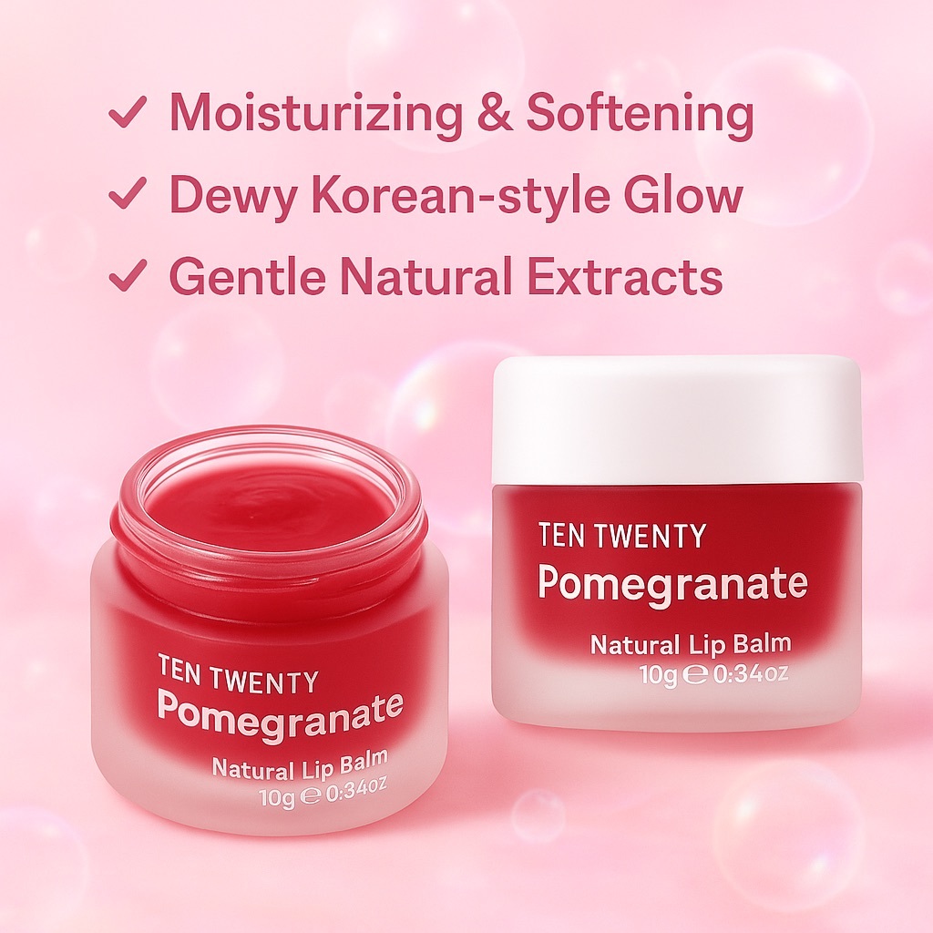 Babyorgano Rose Pomegranate Lip Balm for Kids | Natural Moisturizing Lip Care Mask With Desi Cow Ghee, Kokum Butter for Dry, Chapped & Lighten Lips - Chemical, Paraben-Free - 8gm