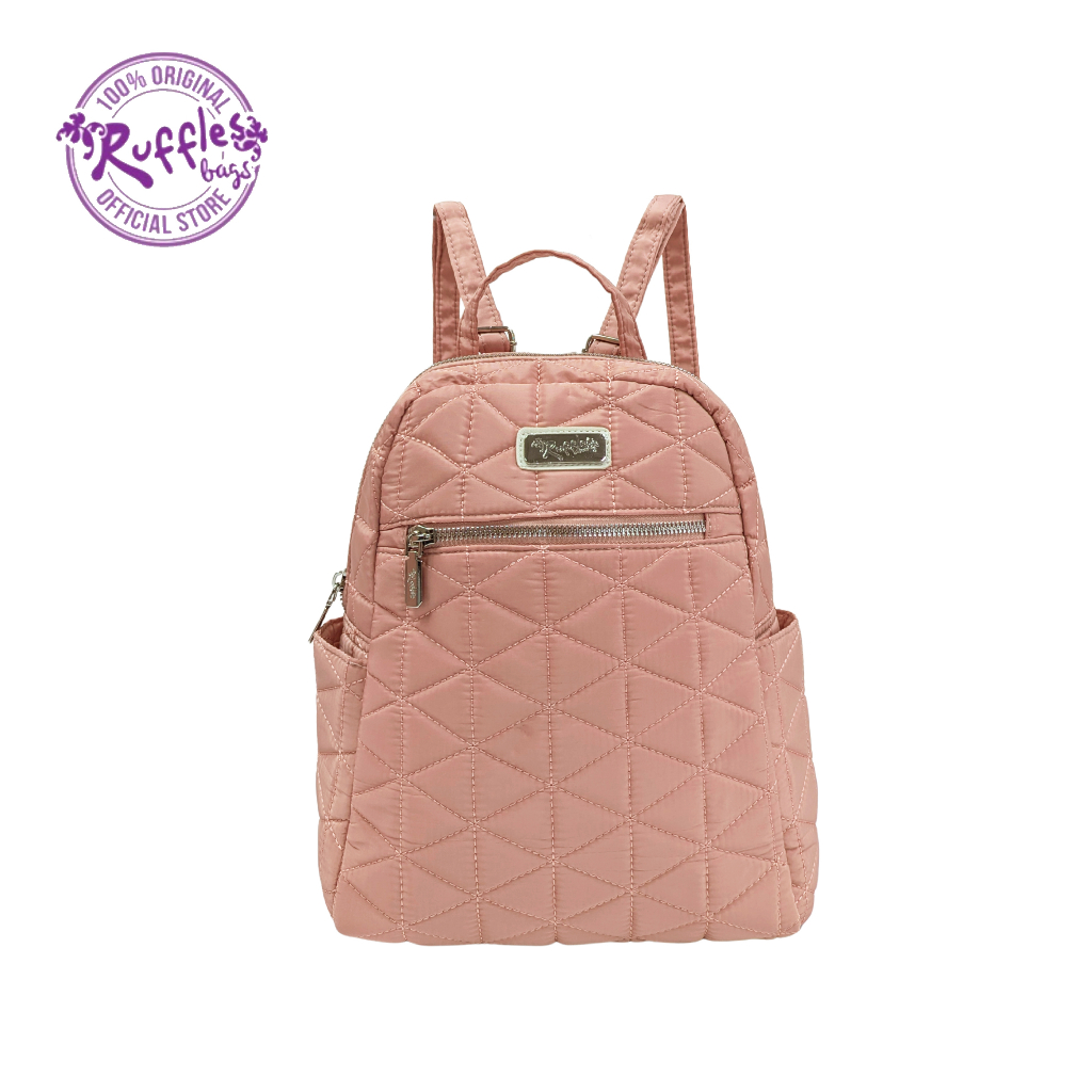 Ruffles Bags Trina 12-Inch Backpack (Black, Khaki, Peach, Purple, Gray ...