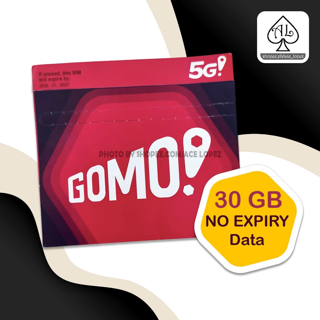 Gomo Sim with 30GB Data No Expiry als21207 | Shopee Philippines