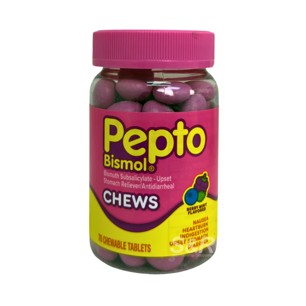 Pepto Bismol Stomach Reliever Chews 70 Tablets | Shopee Philippines