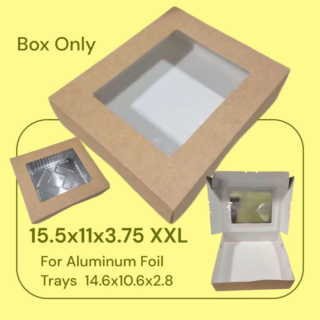 (5,10,20pcs) Box Only XXL 15.5x11.5x3.75 Pastry/Party Box Made for 14 ...