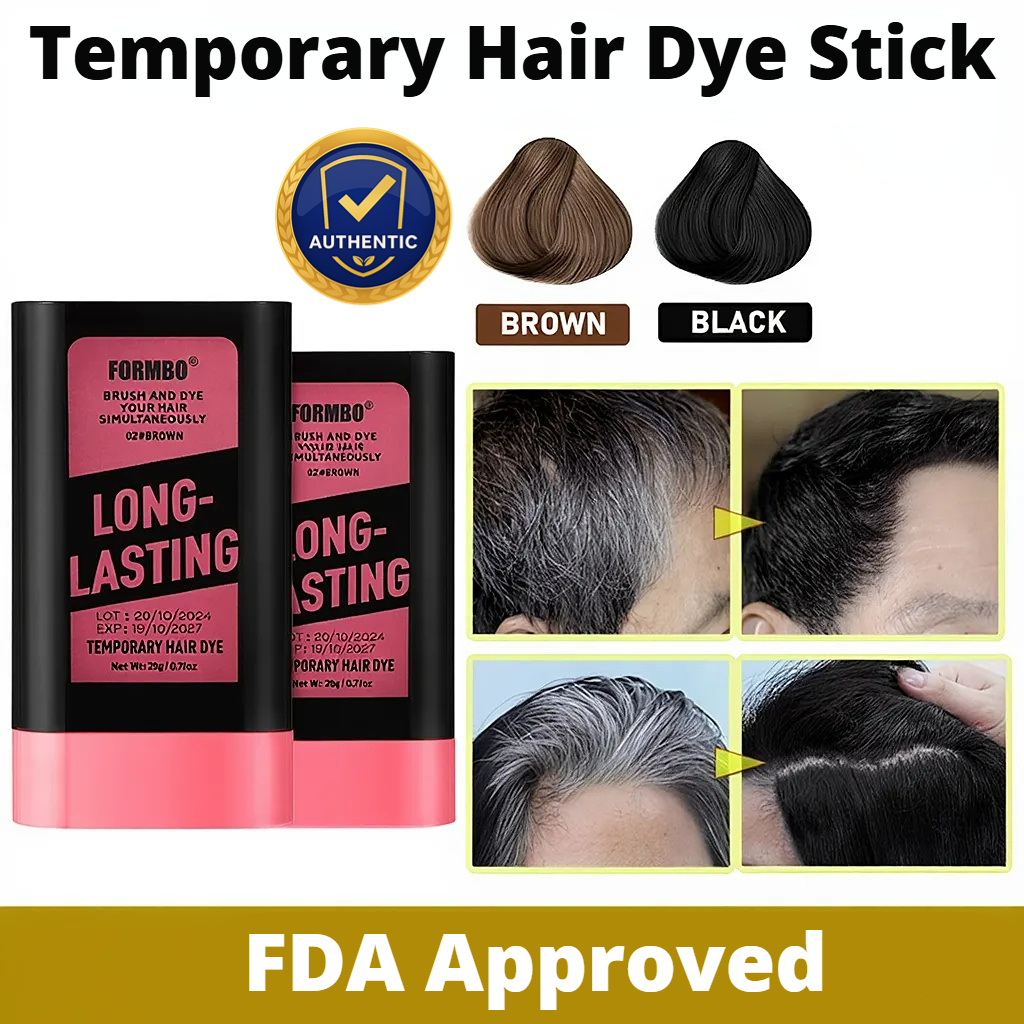 Long-Lasting Temporary Hair Dye Stick FDA Approved Cover Gray Hair ...