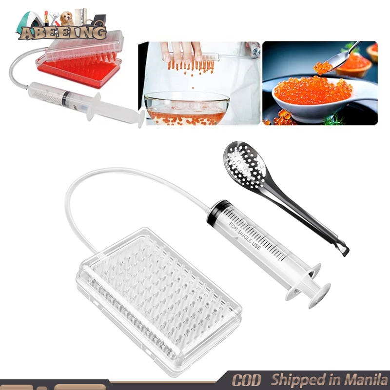 Caviar Maker Molecular Gastronomy Tool Kit With Spherification Dropper ...