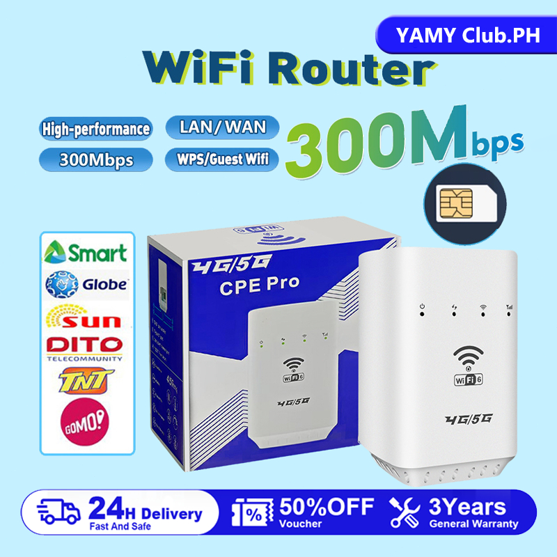 YAMY WiFi Router with SIM Slot and LAN Network 1000Mbps Multi-Mode Wi ...