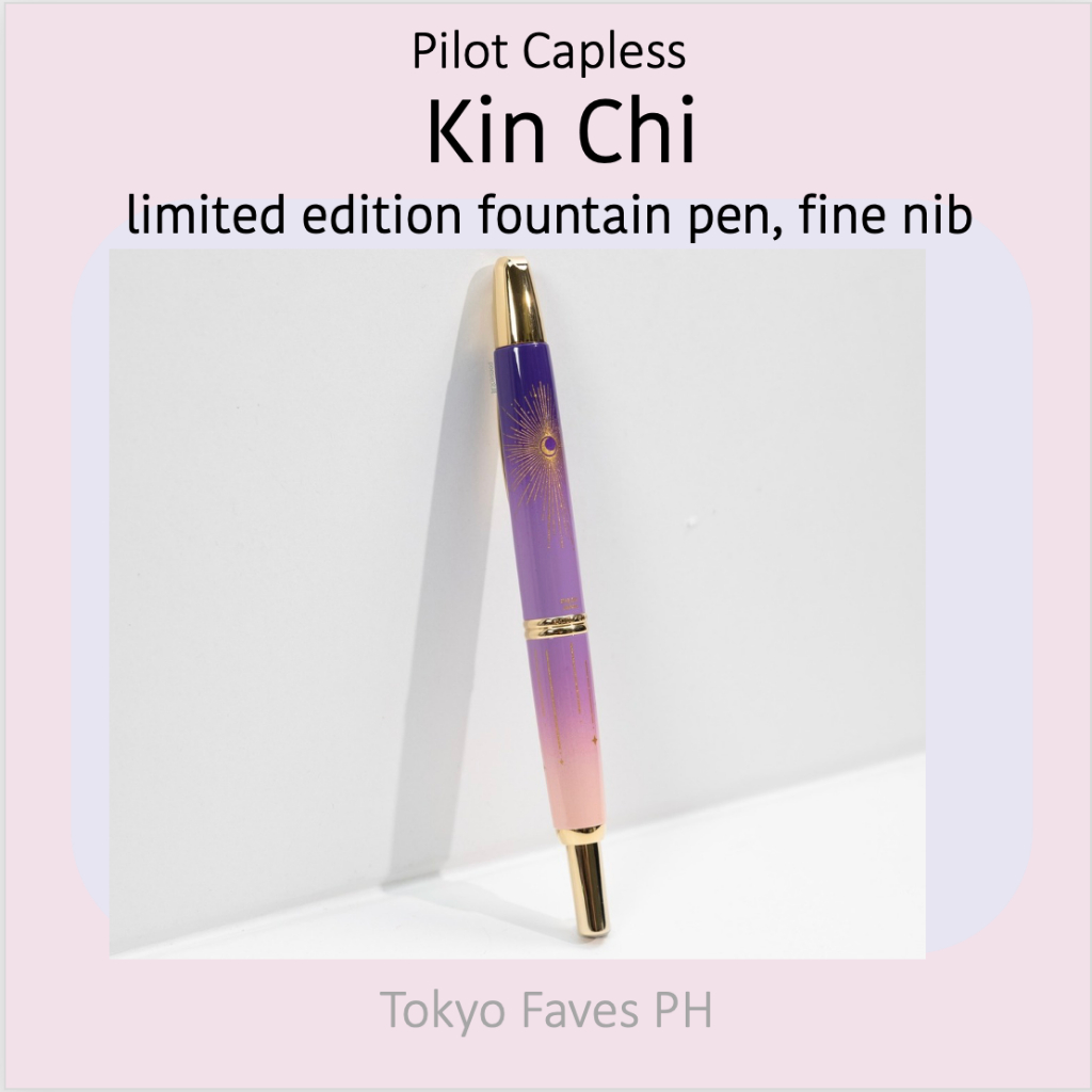 Pilot Capless Limited Edition Fountain Pen Kin Chi from Tokyo ...