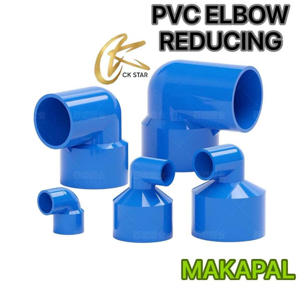 BLUE PVC REDUCING ELBOW 1-1/4 X 1/2, 1-1/4 X 3/4, 1-1/2 X 1/2, 1-1/2 X ...