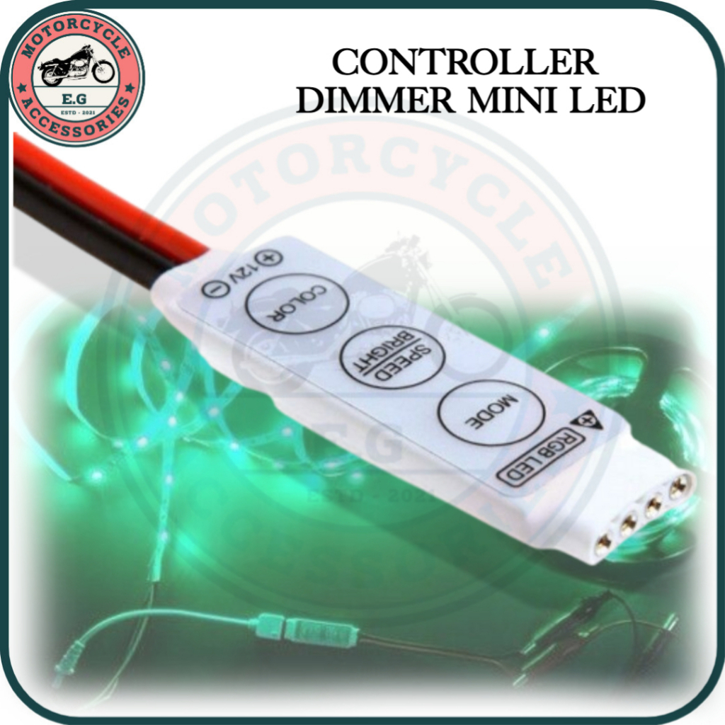 E.G Motorcycle Mini Led Light Controller Brightness Dimmer 12V-24V ...