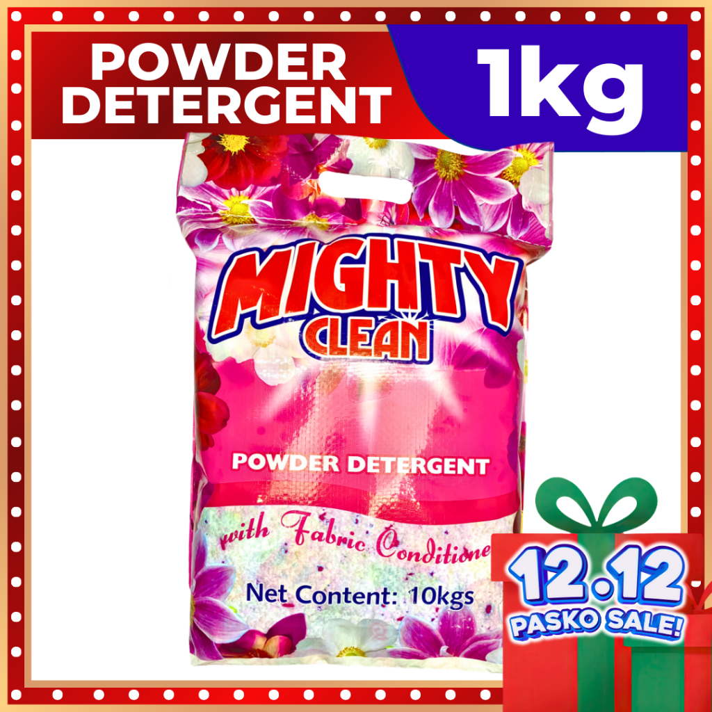 10 KILOS Mighty Clean Detergent Powder Floral Blossom 10 KILOGRAM SACK ...
