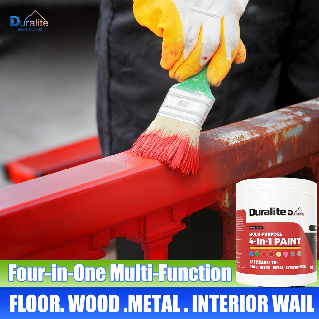DURALITE 4-in-1 multi-functional metallic paint, suitable for metal ...