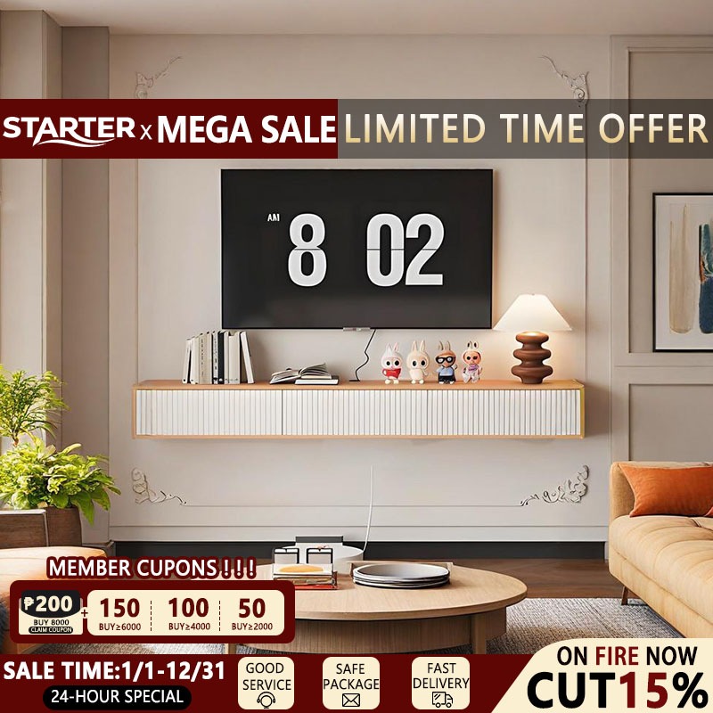 STARTER Wall Mounted TV Cabinet Suspended TV Cabinet Floating TV Stand ...