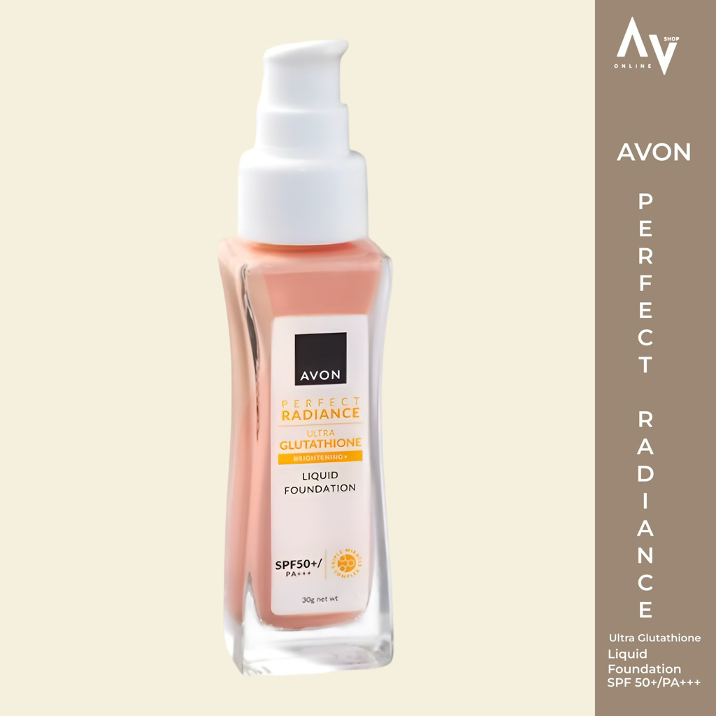 avon liquid foundation with glutathione Avon Perfect Radiance Ultra Glutathione Liquid Foundation SPF 50+/PA+++ 30g