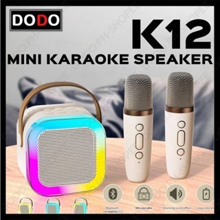 K12 Bluetooth Wireless Portable Speaker Karaoke w/ Dual Microphone ...