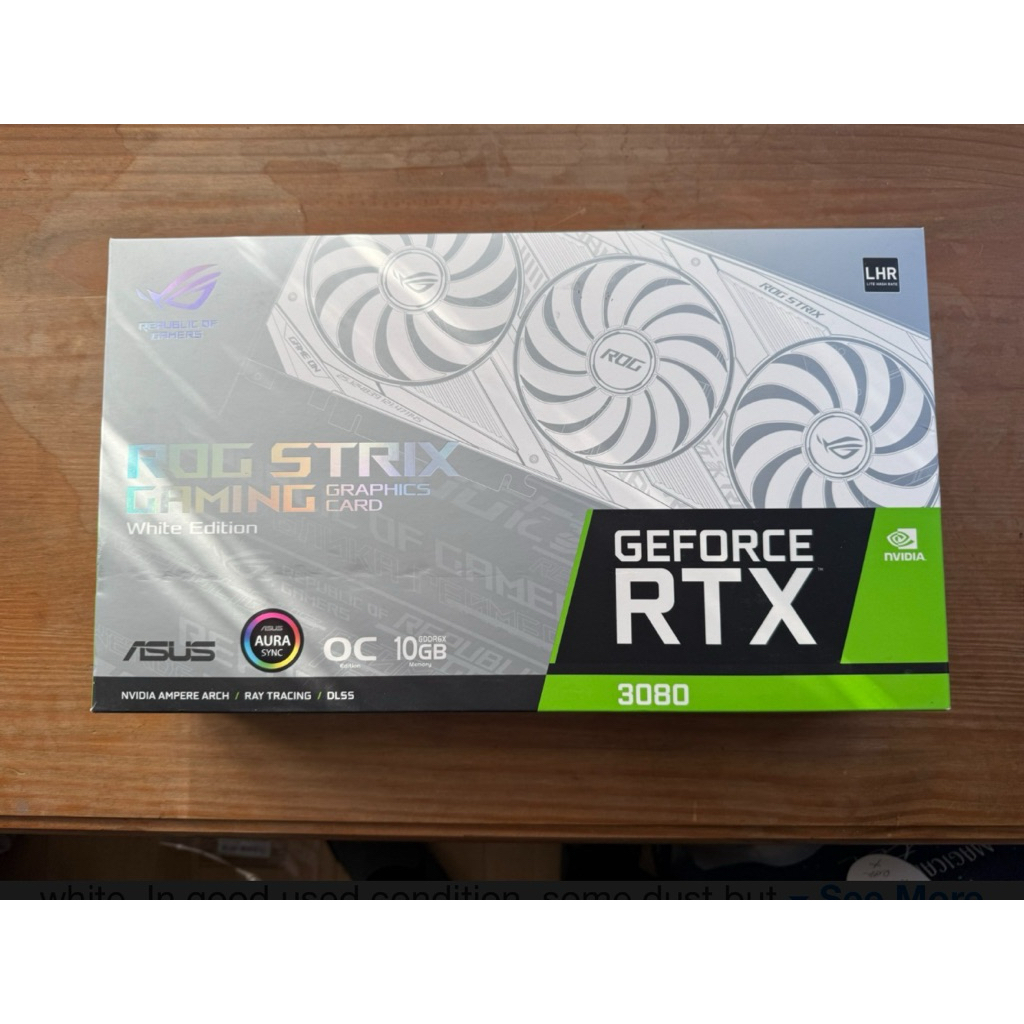 ASUS ROG Strix GeForce RTX 3080 Gaming OC 10GB GDDR6X Graphics Card ...
