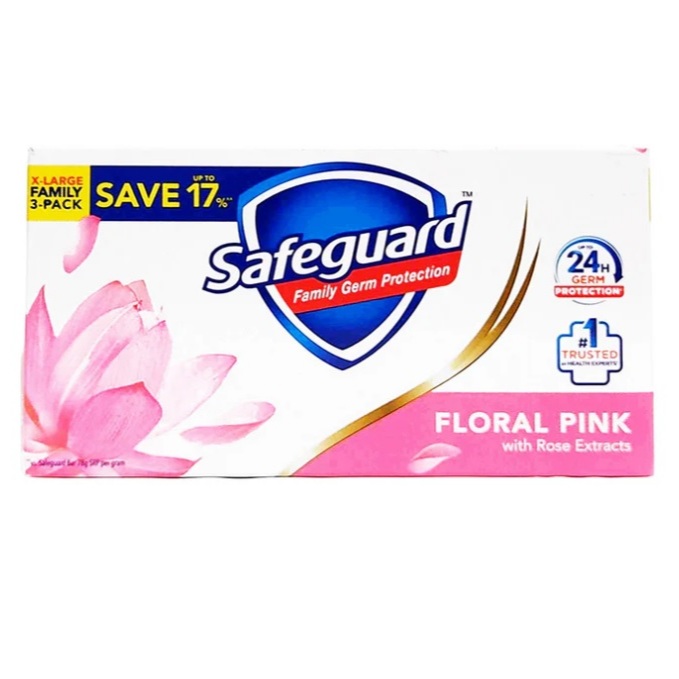 Safeguard Bar Soap Floral Pink With Aloe 3Pid 160g | Shopee Philippines