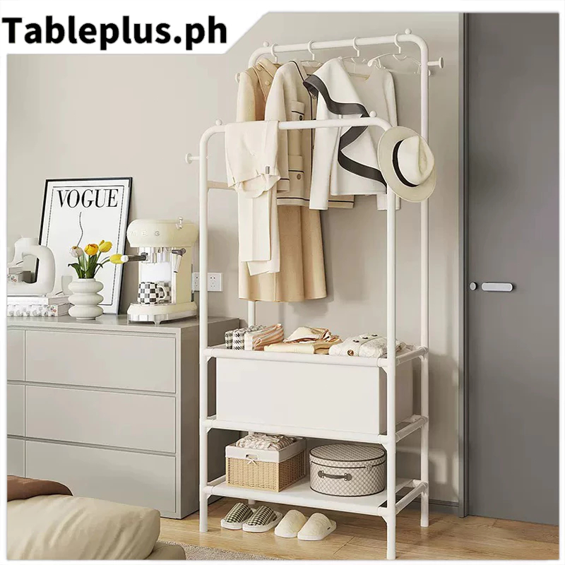 COD Simple Coat Rack Stand Clothes Drying Rack Integrated Shoe Hat ...