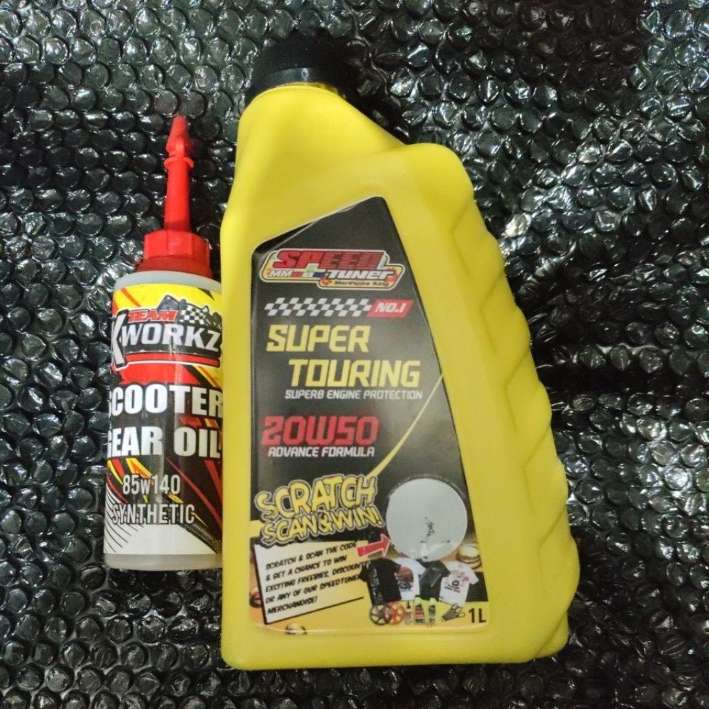 SUPER TOURING 20W50 FREE KWORKZ GEAR OIL 100ML | Shopee Philippines