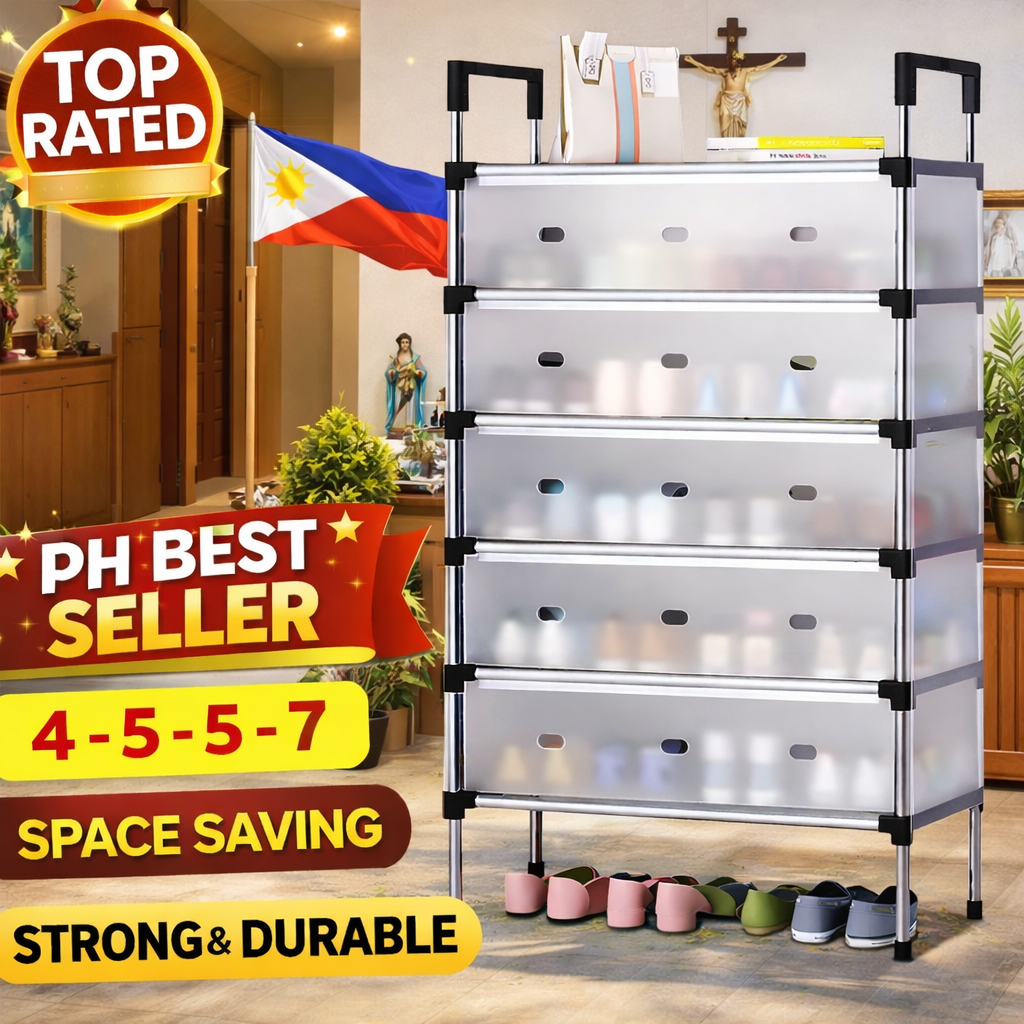 Shoe Hat Rack Dustproof Shoe Rack Organizer with cover Shelf Rack ...