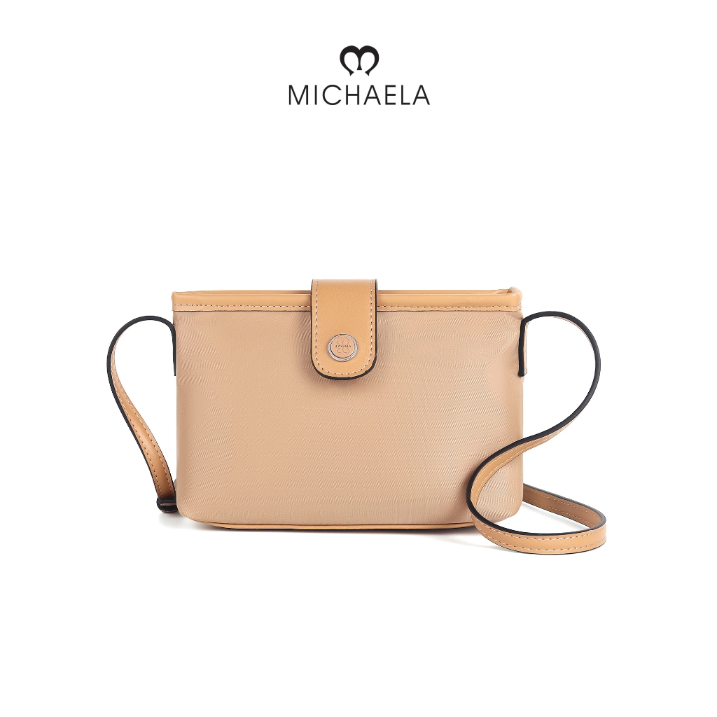 MICHAELA Minimalist Re-Nylon Sling Bag Resist Dirt Scratch Roomy for ...