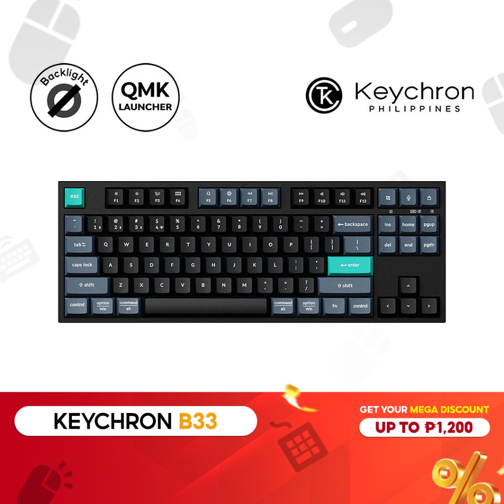 Keychron B33 Wireless Keyboard TKL Layout, Keychron Launcher, B33-K9 ...