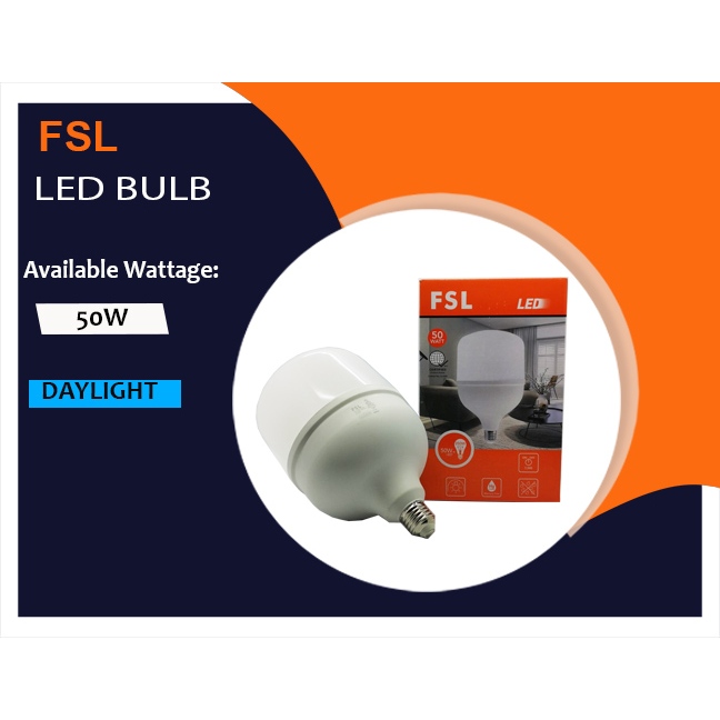 FSL- LED CAPSULE BULB 50W 220V HPTB-50 (DAYLIGHT) | Shopee Philippines