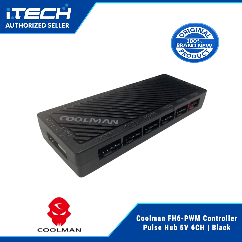 Coolman FH6-PWM Controller Pulse Hub 5V 6CH | Shopee Philippines