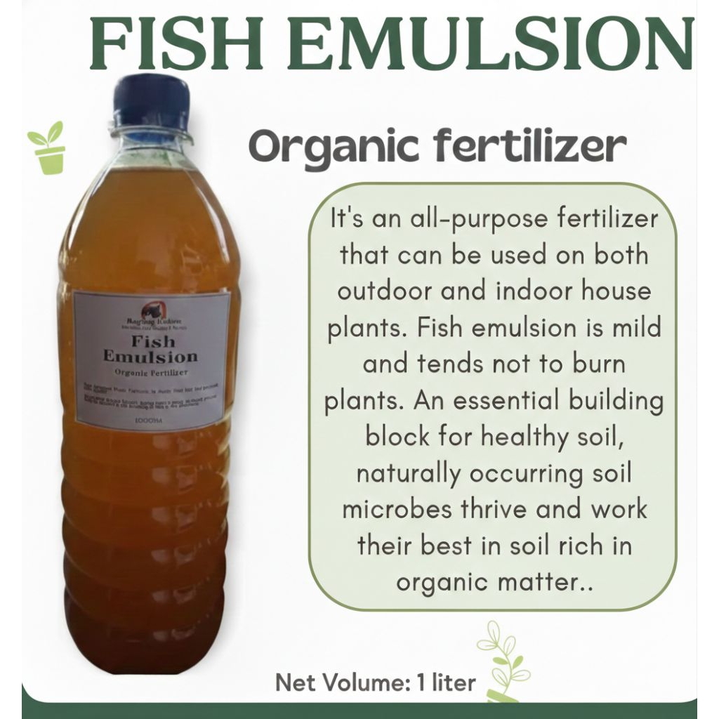 Fish Emulsion Organic Ready to use 1000ml | Shopee Philippines