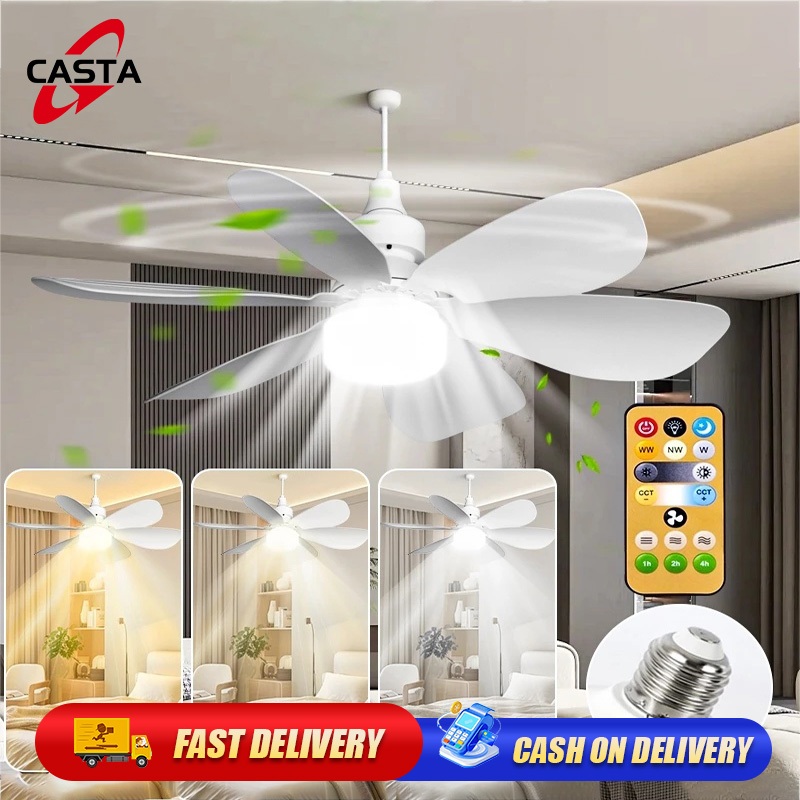 【Fast delivery】ceiling fan light three-color light adjustable three ...