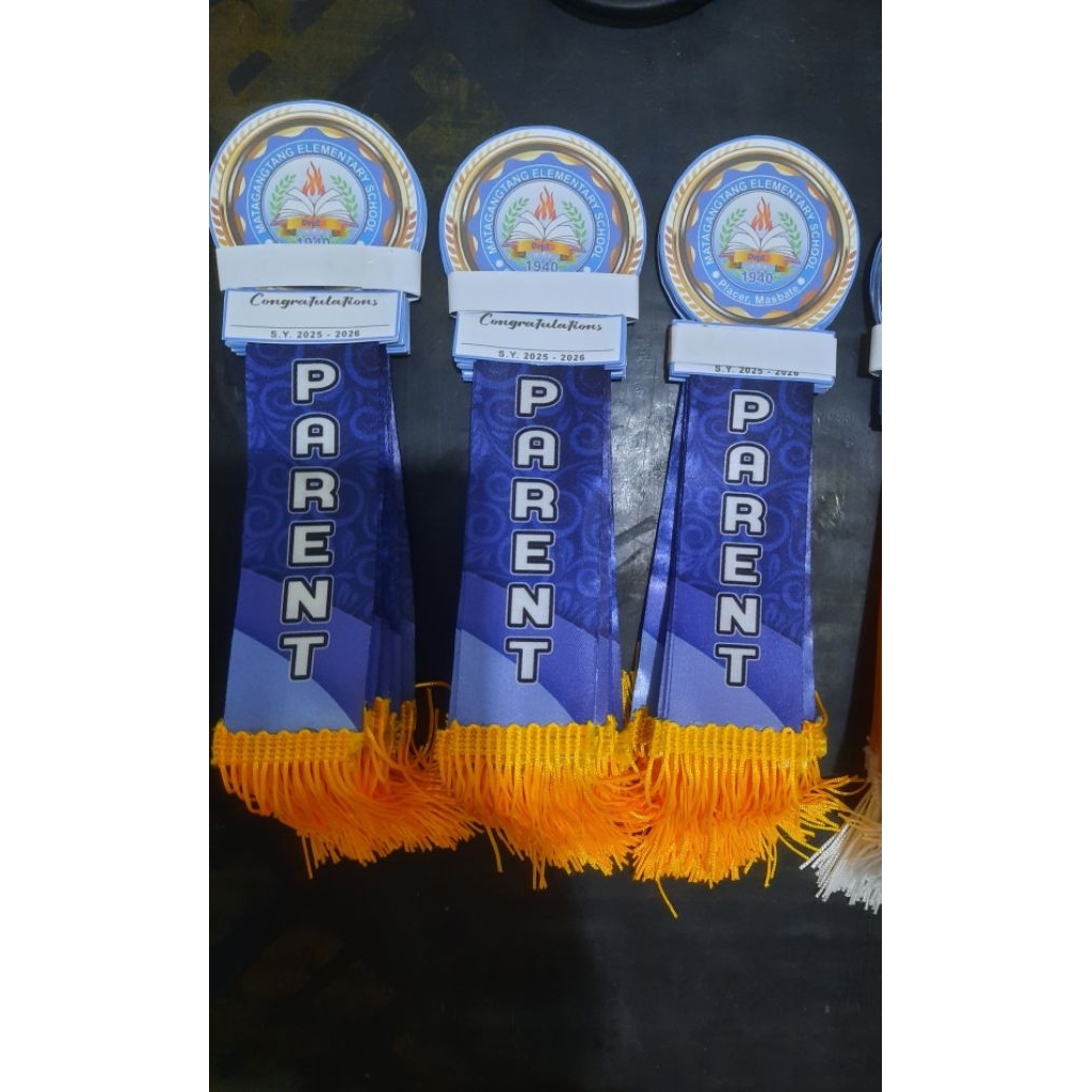 Ribbons for Graduation/kinder awards with tassle and head | Shopee ...