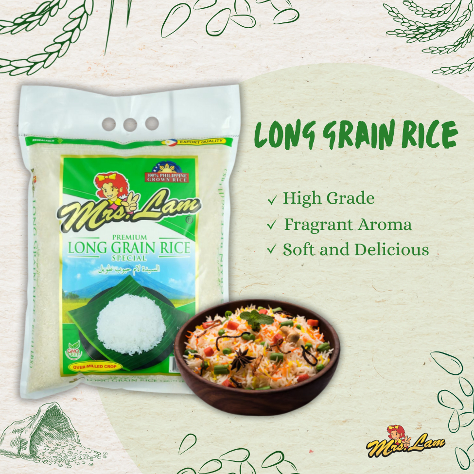 Mrs Lam Long Grain Rice (5 KG) | Shopee Philippines