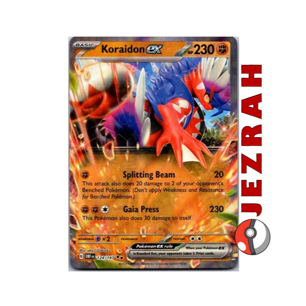 pokemon cards rainbow rare gx Pokemon Scarlet and Violet Paldean Fates Koraidon Ex #245/091 Secret H –  Rotterdam Comics main image 0