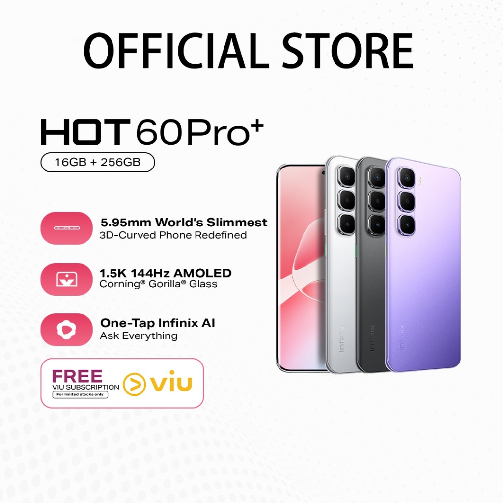 Celular Infinix Hot 60+ 256 GB curved — imagen de referencia