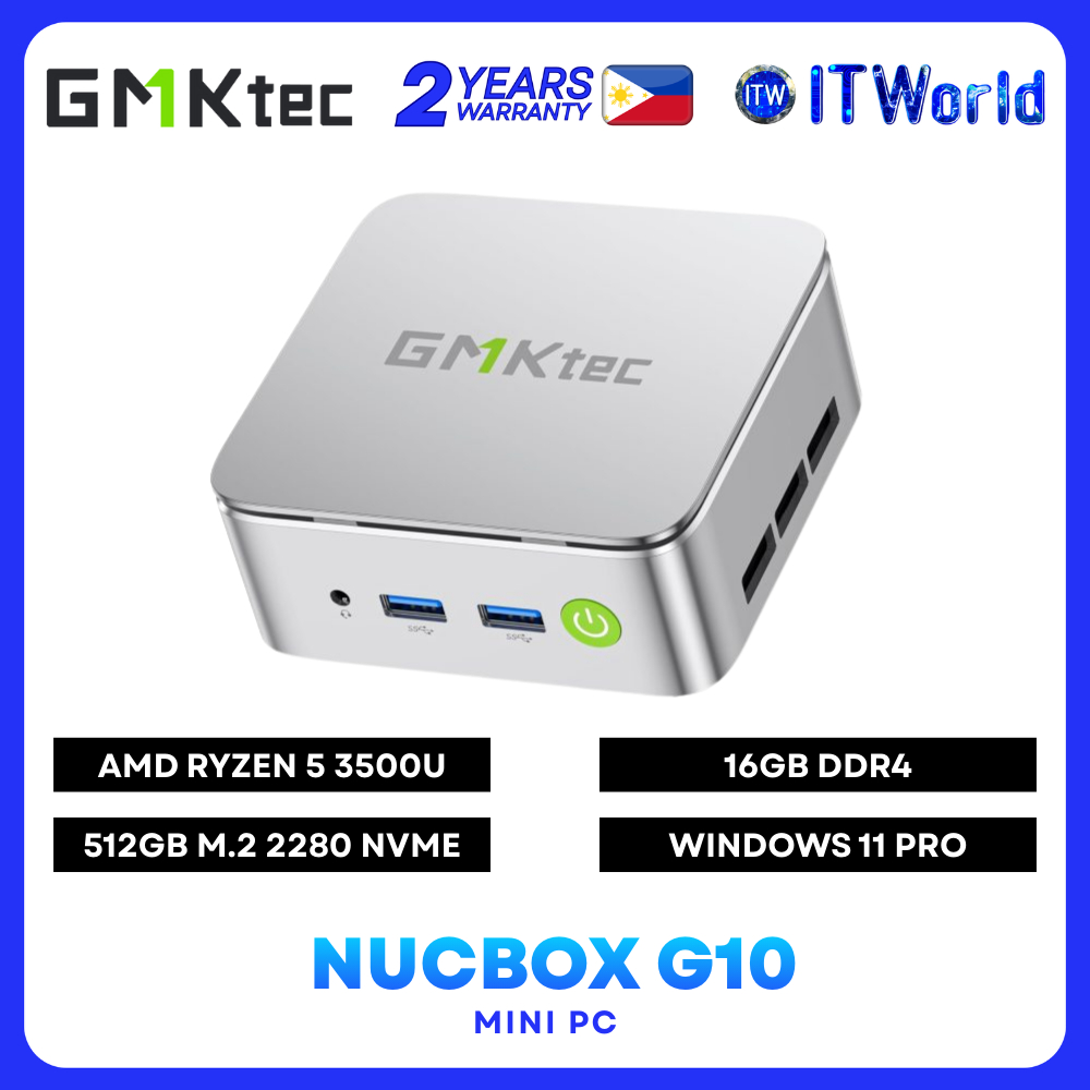 GMKtec Nucbox G10 Mini PC Ryzen 5 3500U / 16GB / 512GB / Win11 Pro
