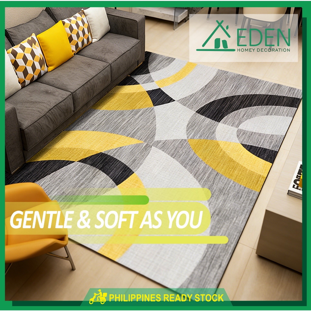 EDEN Carpet&Rug M/L Soft 3D Crystal Velvet Rug Non-Slip Soft Washable ...