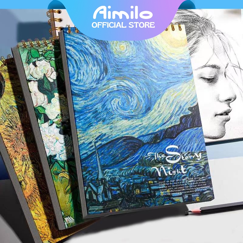 Aimilo A4 Premium Sketchbook Spiral Bound Thick Sketch Paper Ideal for ...