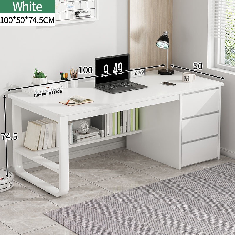 study desk with U-shaped legs Computer desk with drawers study desk ...