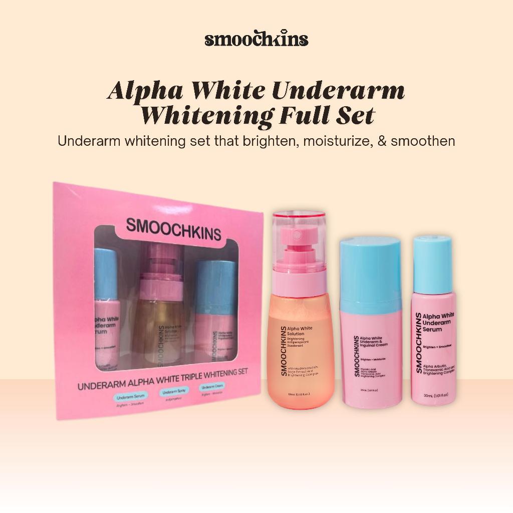 1 FULL SET Smoochkins Alpha White Underarm Whitening Set | Shopee ...