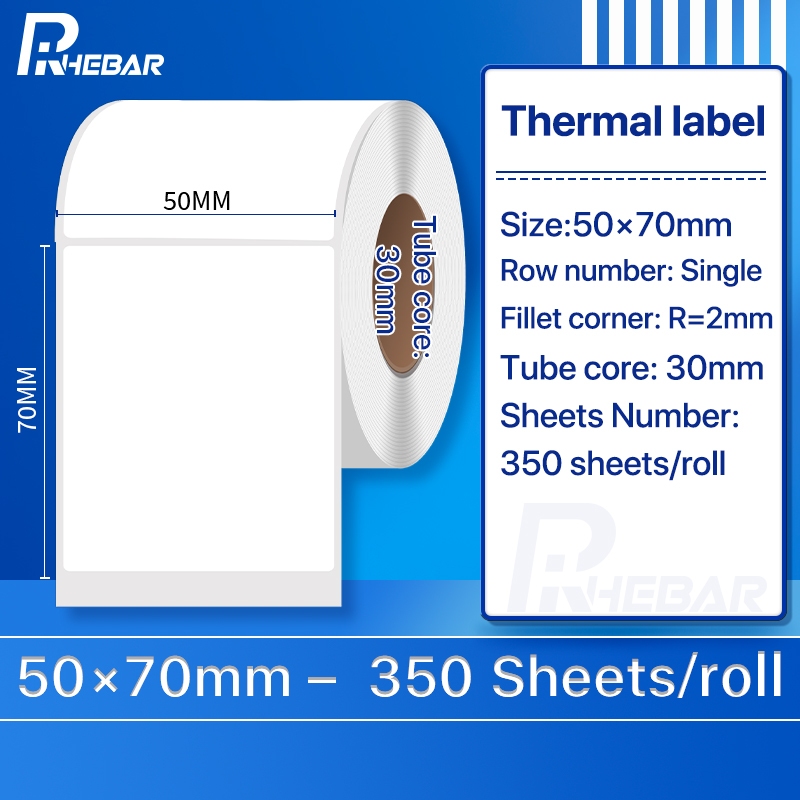 Thermal Label Stickers 50x70mm for Price Tag Barcode LOGO Thermal ...